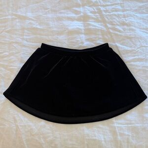 Black Velvet Figure Skating Skirt